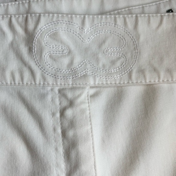 Escada White Stretch Pants Women’s Size 40 (US 10) Straight Leg - Picture 3 of 5
